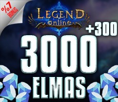 3.000 + 300 Legend Online Elmas